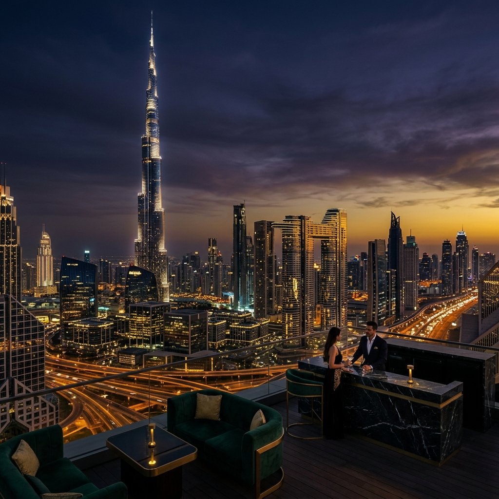 Dubai Skyline at Dusk